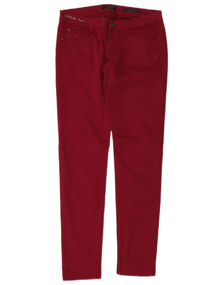 Jeans skinny GUESS da donna W29 L31 cotone rosso
