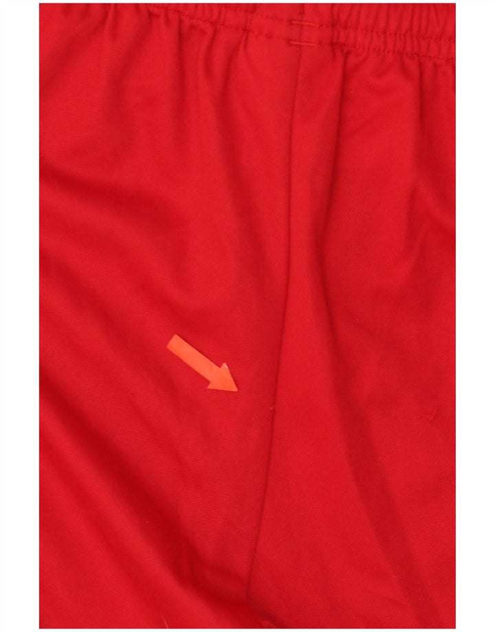 Pantaloncini sportivi Adidas Climalite da ragazzo 13-14 anni in poliestere rosso