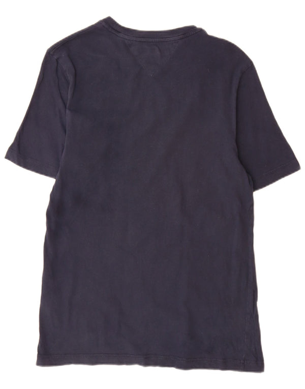 Tommy Hilfiger Mens T-Shirt Top Small Navy Blue Cotton