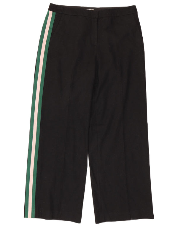 Pantaloni casual a gamba larga da donna Boden UK 14 Large W34 L30 Colorblock nero