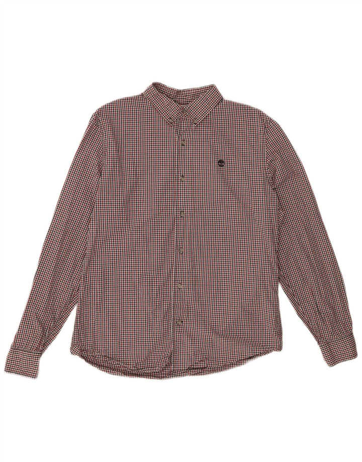 Camicia da uomo TIMBERLAND a quadri rossi grandi