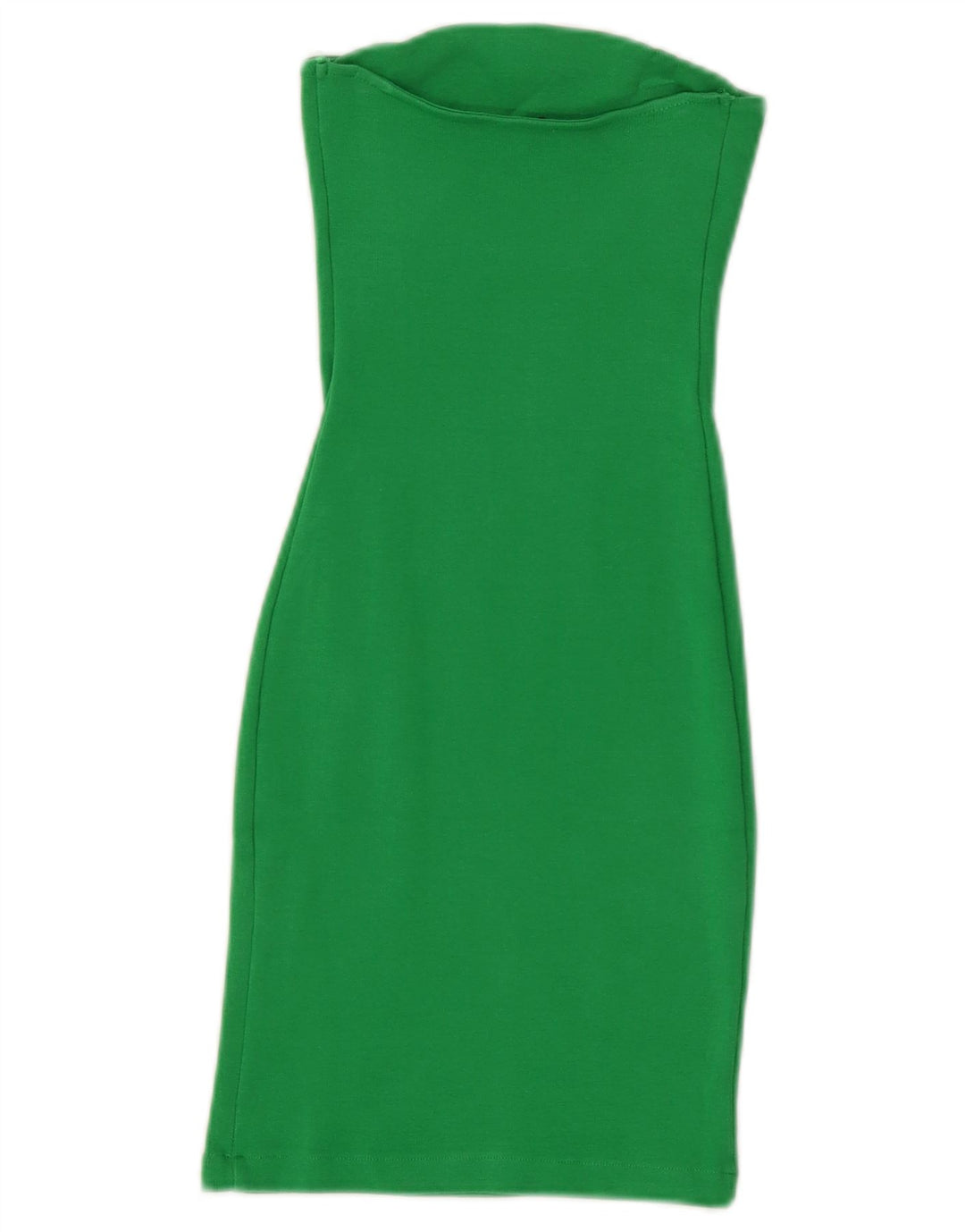 Abito senza spalline da donna Zara UK 8 piccolo in cotone verde