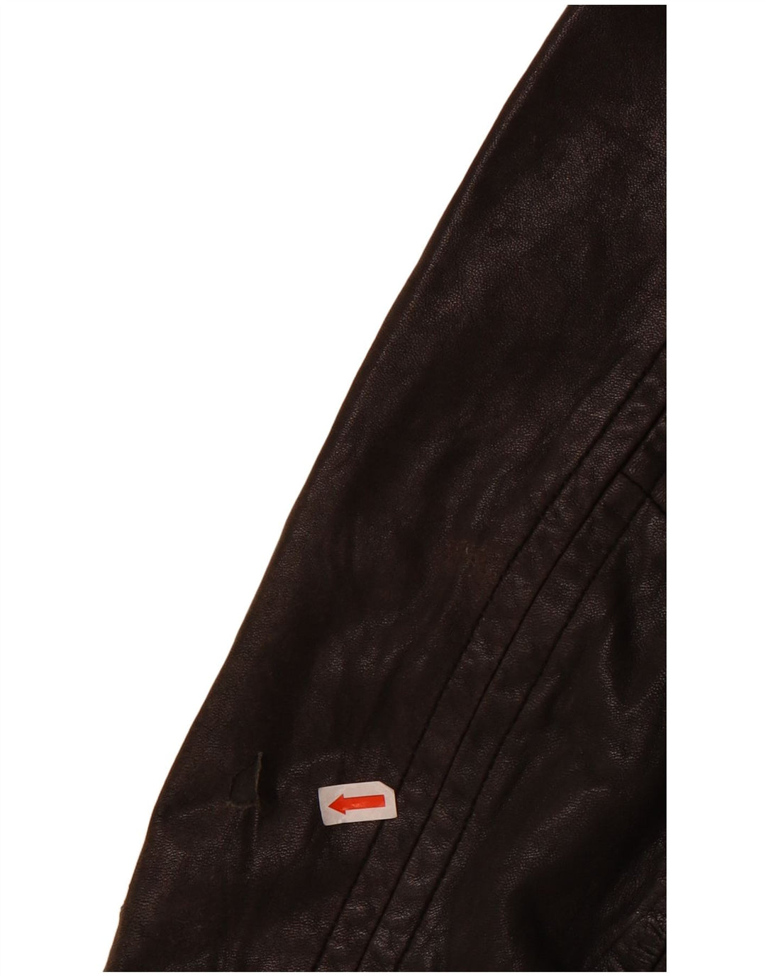 Giacca in pelle autografata da ragazzo Marks & Spencer 13-14 anni in pelle nera