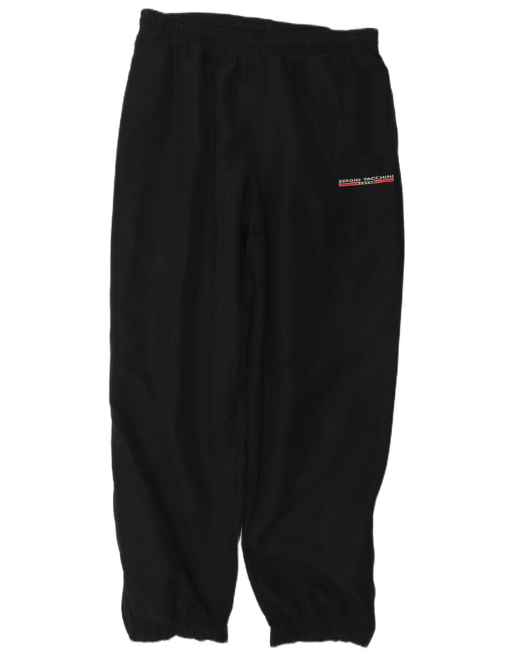 SERGIO TACCHINI Pantaloni da tuta da uomo grandi W34 L31 poliestere nero