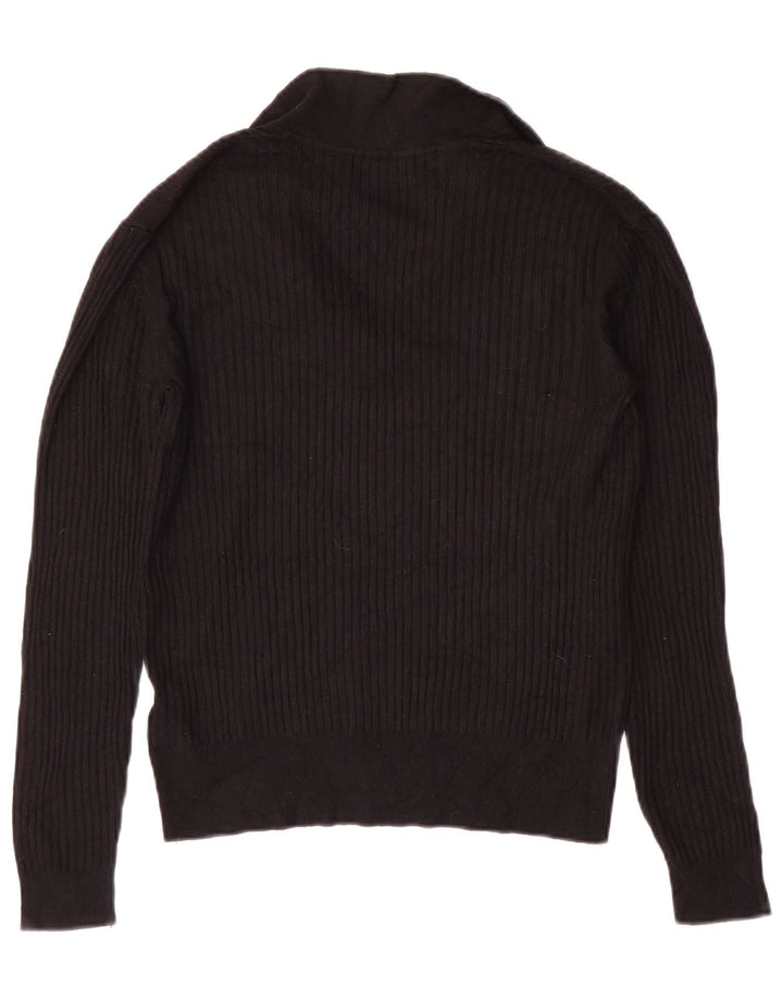 Maglione da donna Marks & Spencer con collo alto UK 12 Viscosa nera media
