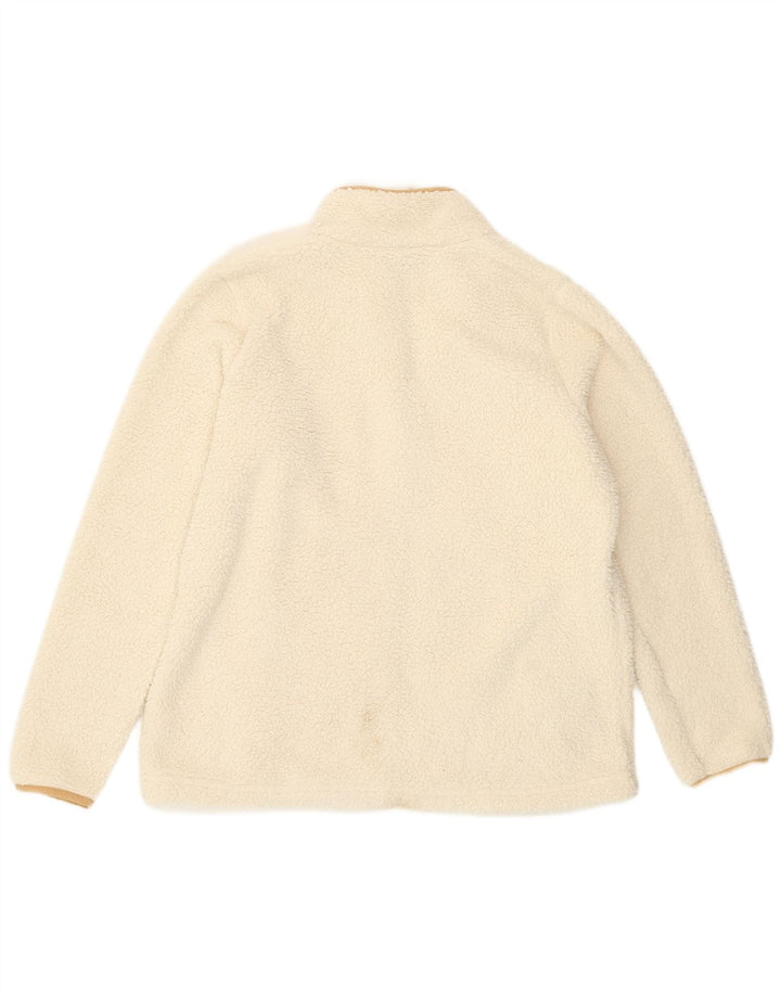 Giacca in pile da uomo Columbia UK 40 Large Poliestere bianco