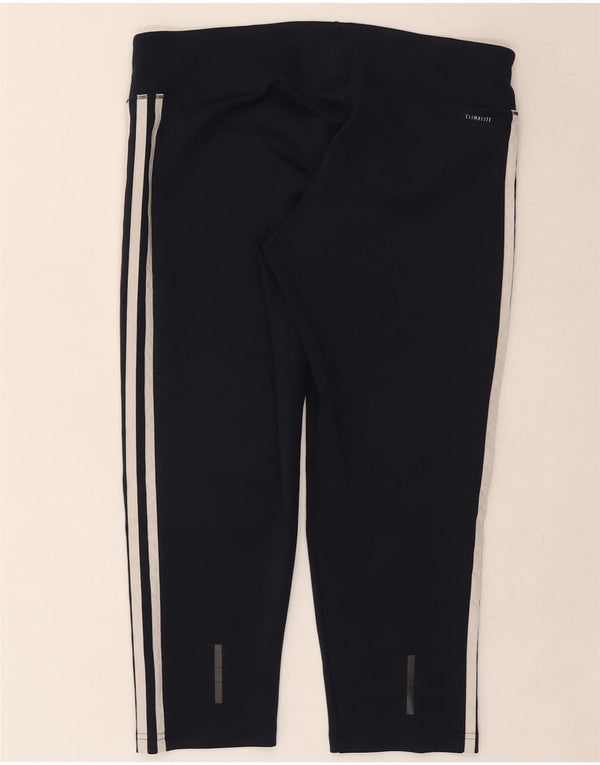 Leggings Adidas Climalite Capri da donna UK 16/18 Grande poliestere blu navy
