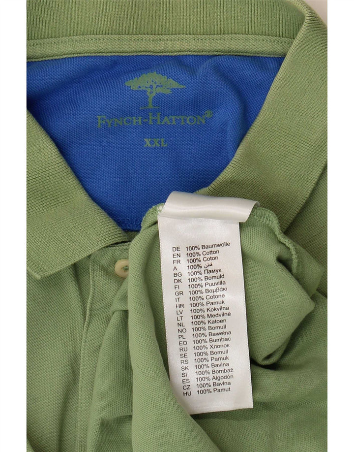 Polo da uomo Fynch Hatton 2XL cotone verde
