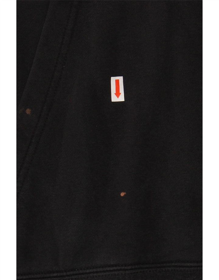 Felpa con cappuccio da uomo NIKE grande in cotone nero