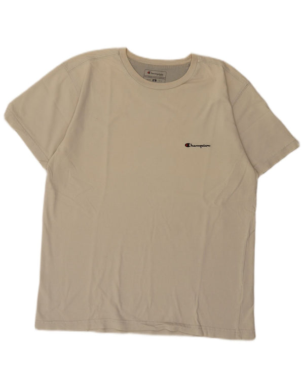 T-shirt da uomo Champion Top grande in cotone beige