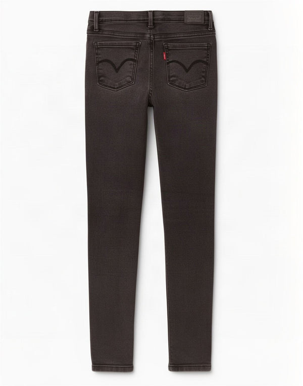 Levi's Boys 710 Super Skinny Jeans 13-14 anni W26 L28 Cotone grigio