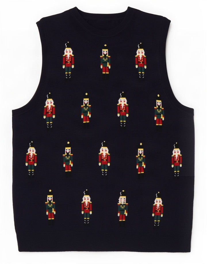 Canotta da uomo Marks & Spencer piccola blu navy natalizia