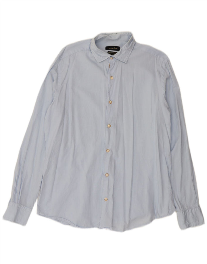 Camicia da uomo Massimo Dutti grande blu