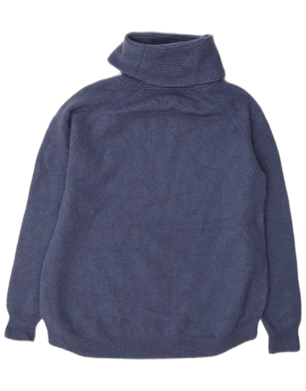 Maglione maglione a collo alto da donna Massimo Dutti UK 10 piccolo blu
