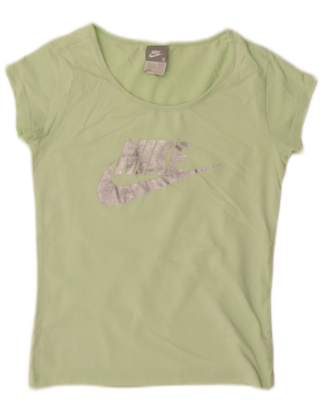 T-shirt grafica corta Nike da donna UK 8/10 piccola verde