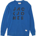 Jack & Jones Felpa grafica da uomo Maglione grande cotone blu