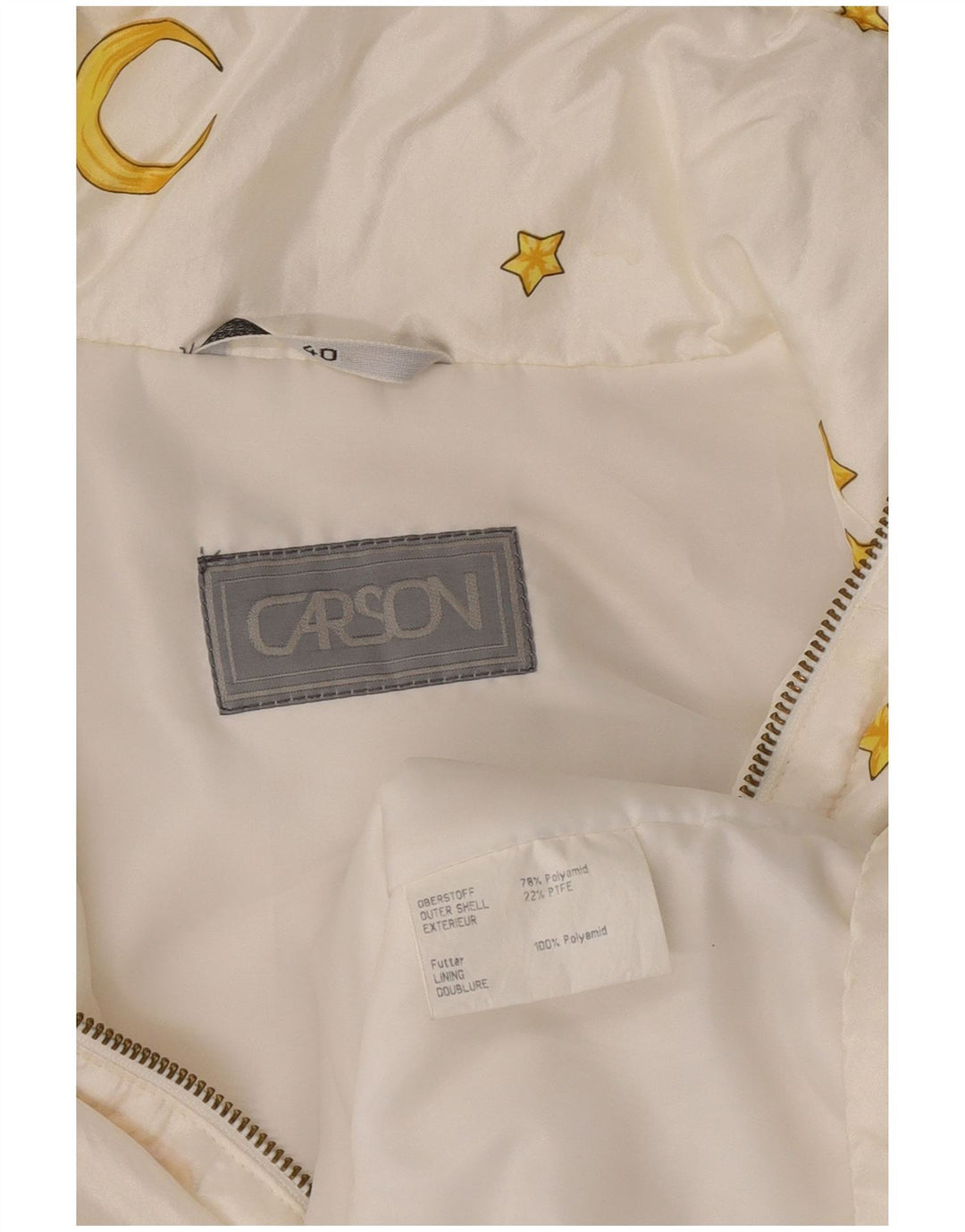 Giacca a vento Carson da donna con pullover grafico EU 40 bianco medio