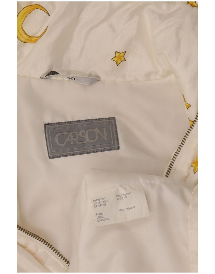 Giacca a vento Carson da donna con pullover grafico EU 40 bianco medio