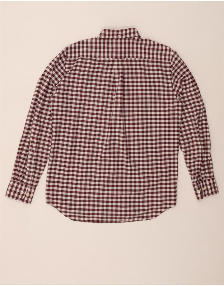 GANT Camicia da uomo Taglia 39/40 15 1/2 Medio Cotone a quadretti marrone