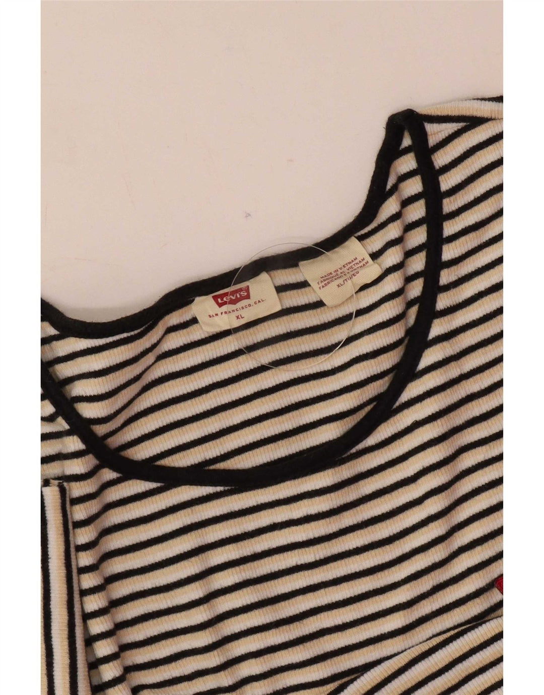 T-shirt da donna Levi's Top UK 18 XL a righe multicolore