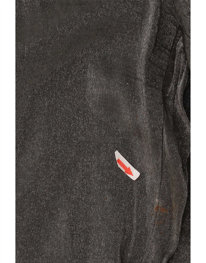 Pantaloni casual dritti da donna Marks & Spencer W32 L30 viscosa grigia