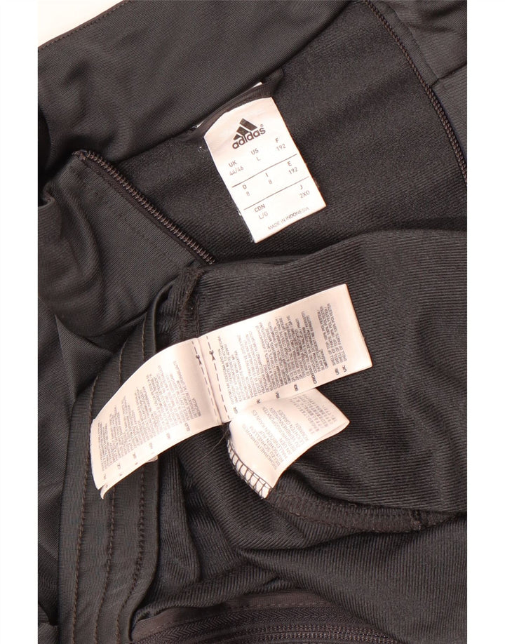 Giacca da tuta da uomo Adidas UK 44/46 Large Grigio Poliestere