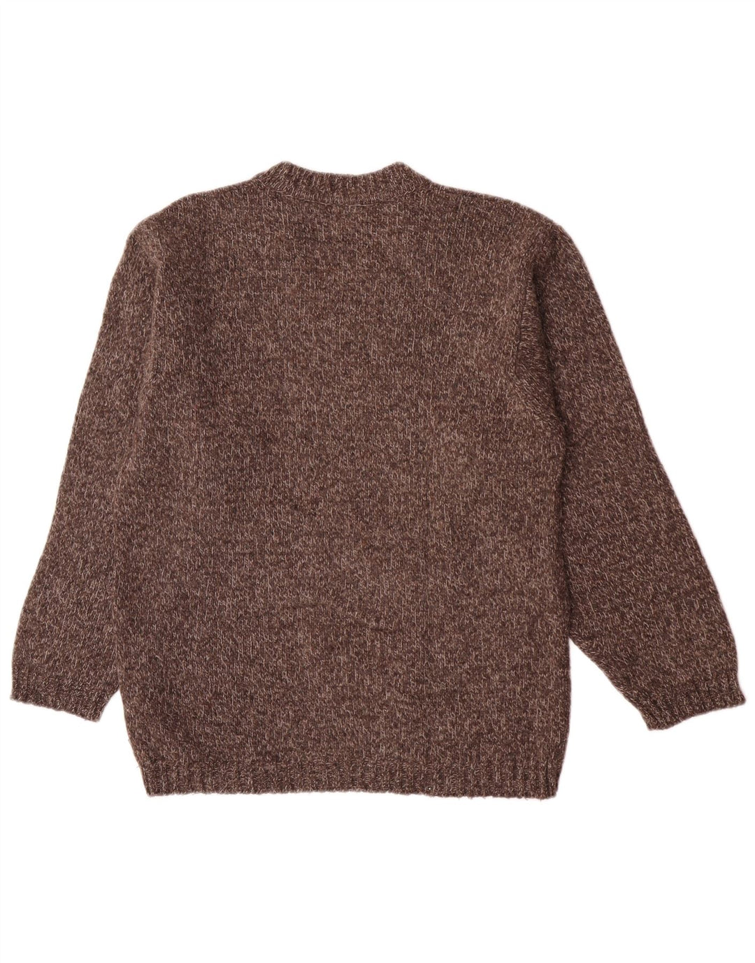 Maglione maglione con scollo a V da uomo Calvin Klein Marrone medio