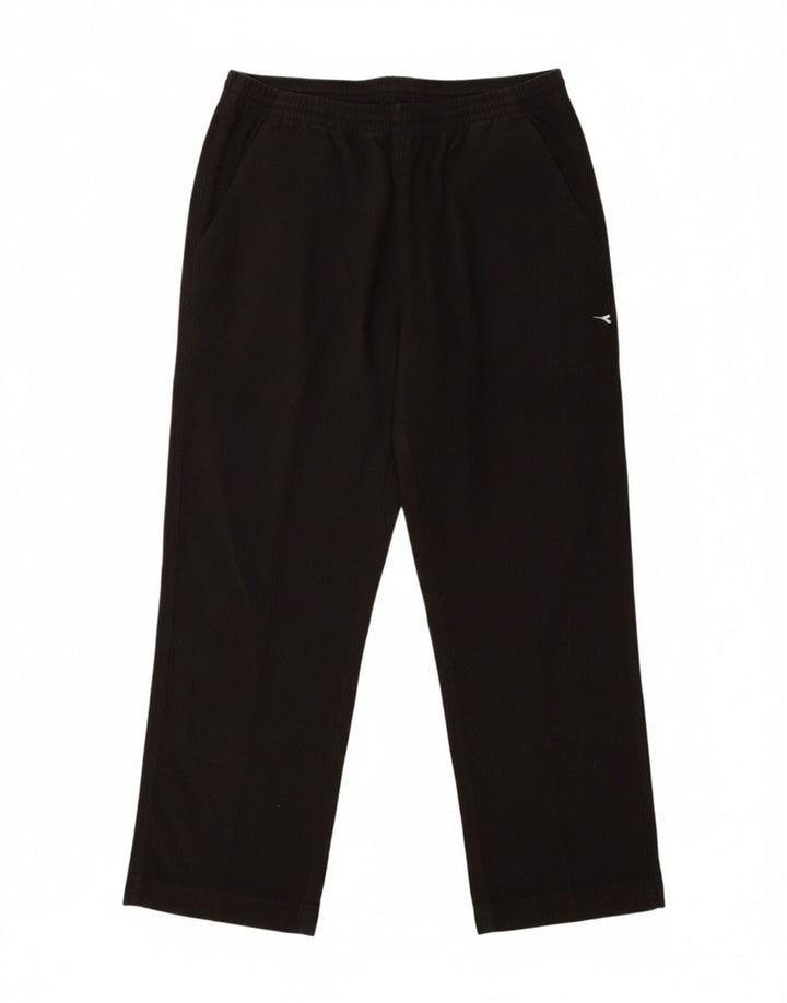 DIADORA Mens Tracksuit Trousers Large  Black Polyester Vintage Diadora and Second-Hand Diadora from Messina Hembry 