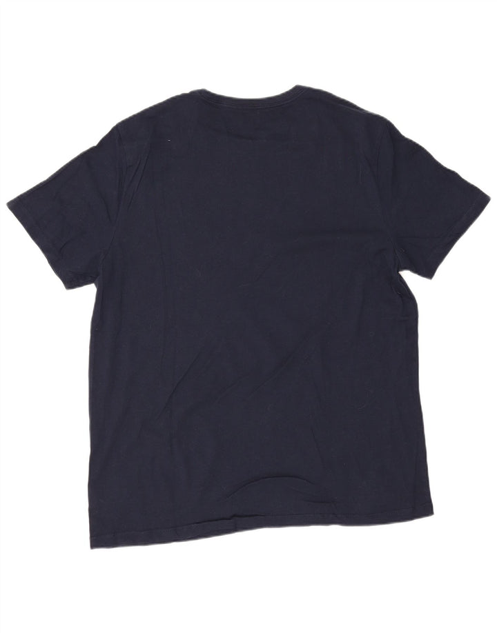 Gap T-shirt grafica da uomo Top Large in cotone blu navy