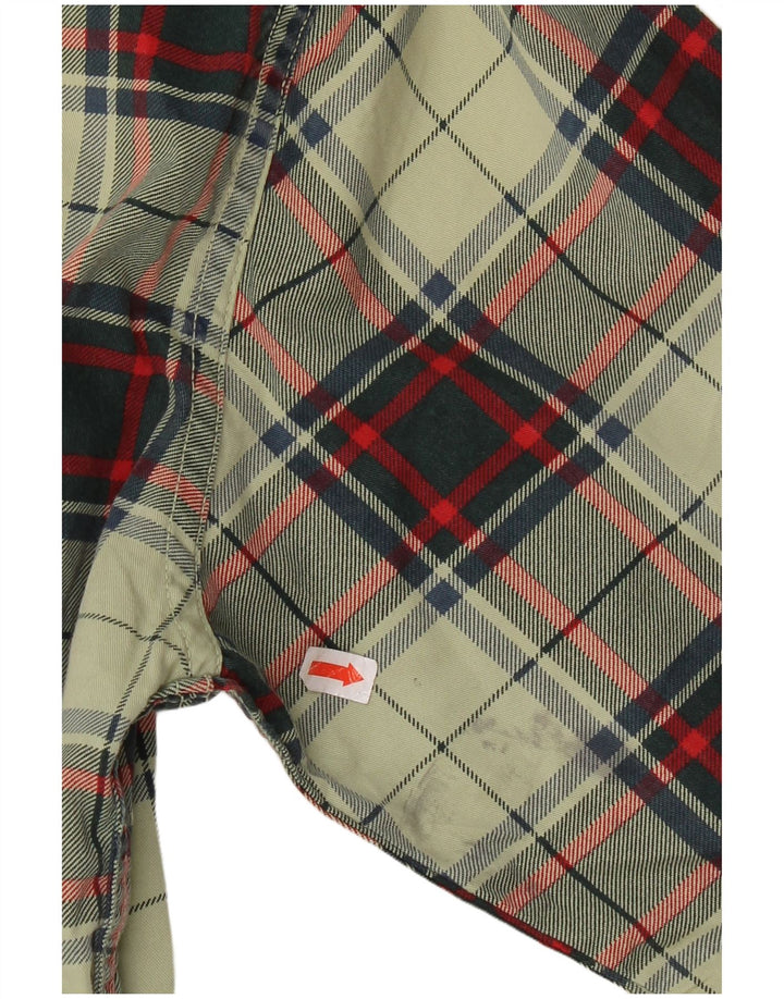 Camicia da uomo in flanella slim fit a quadri Superdry, grande plaid verde
