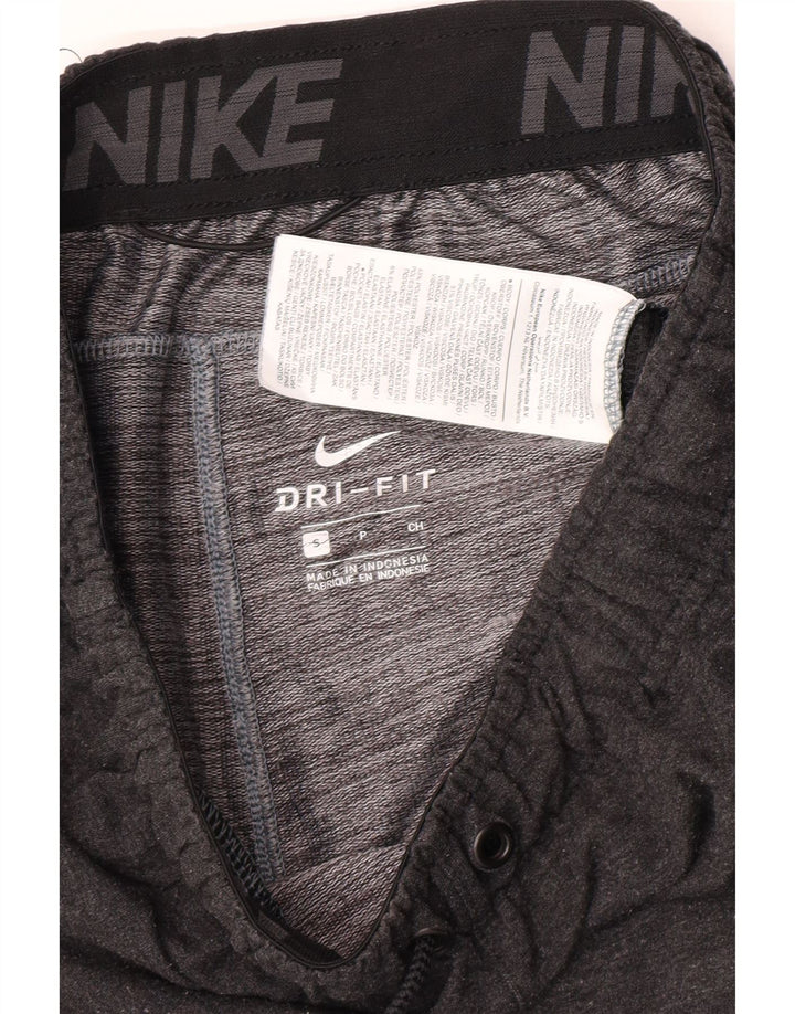Pantaloncini sportivi Nike Dri Fit da uomo piccoli in viscosa chiazzata grigia