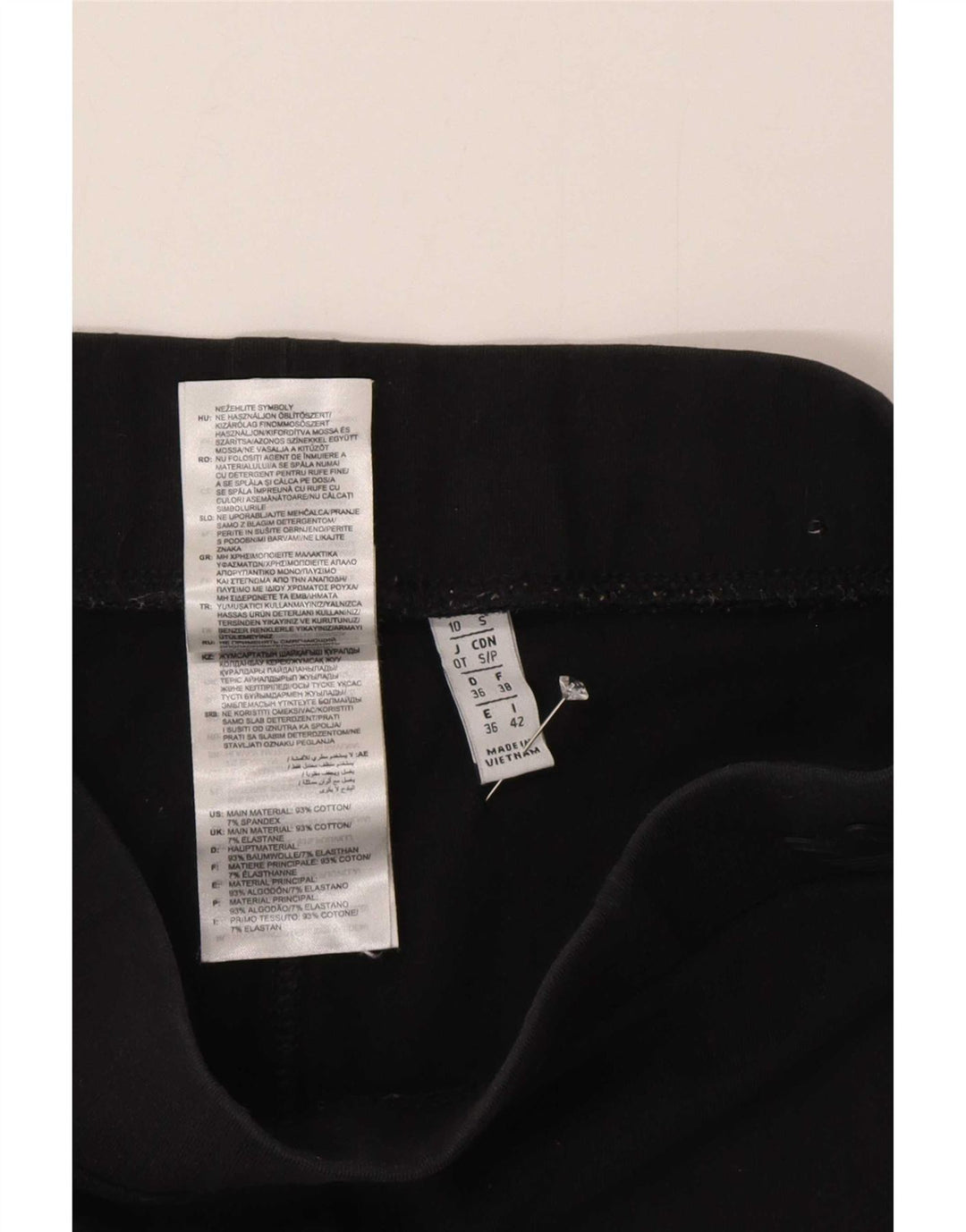 Leggings Adidas da donna UK 10 piccolo cotone nero
