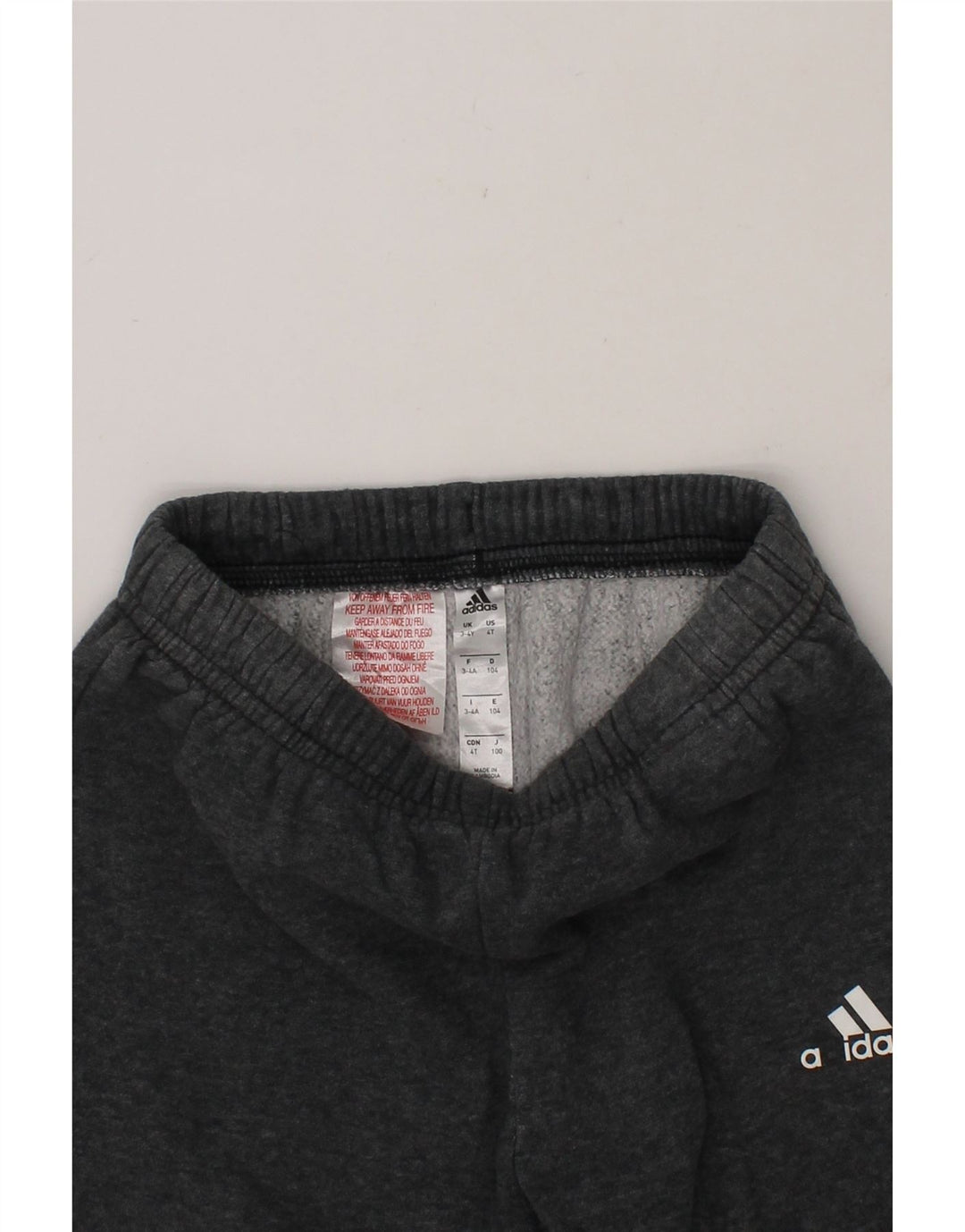 ADIDAS Boys Tracksuit Trousers Joggers 3-4 Years Grey Vintage Adidas and Second-Hand Adidas from Messina Hembry 
