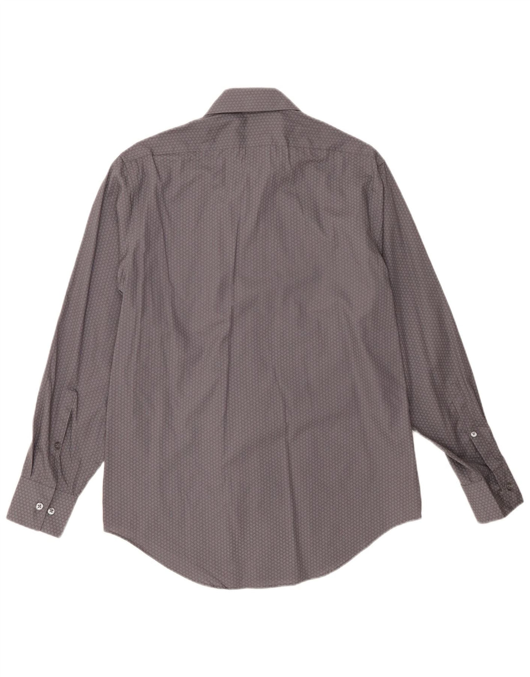 CALVIN KLEIN Camicia slim fit da uomo taglia 15 1/2 grigio medio geometrico