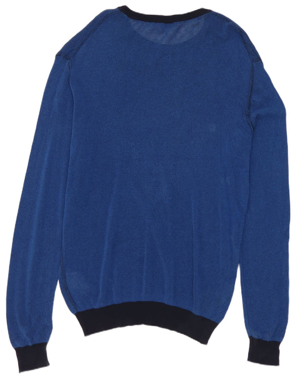 TRUSSARDI JEANS Maglione Uomo con Scollo a Barca 2XL Cotone Blu