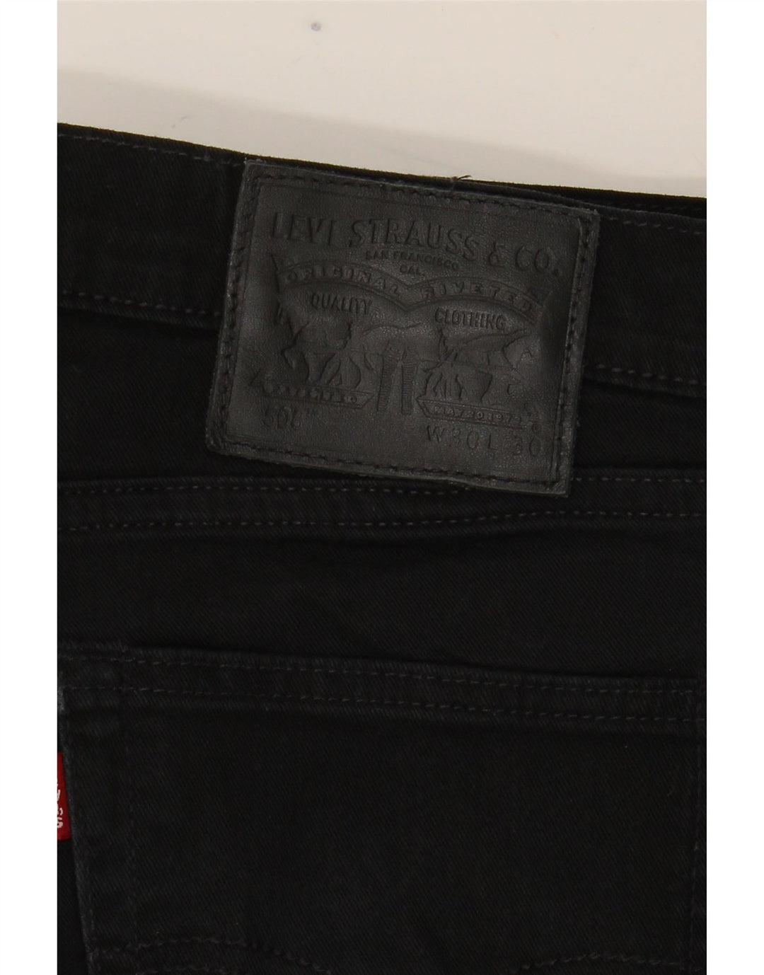Levi's Uomo 508 Regular Tapered Jeans W30 L30 Cotone Nero