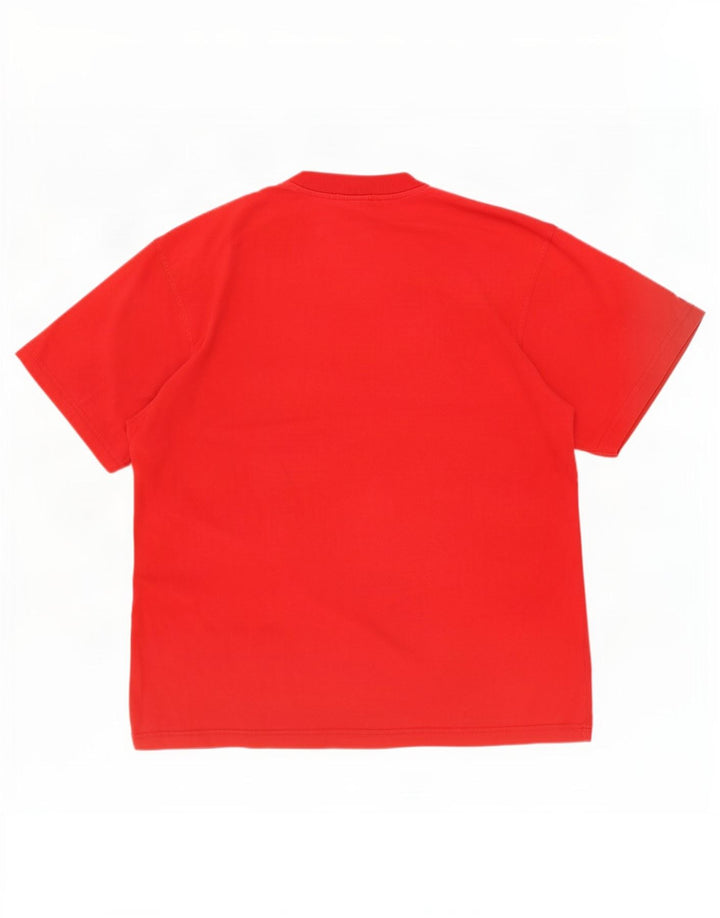 T-shirt grafica da uomo Fila Top XL in cotone rosso