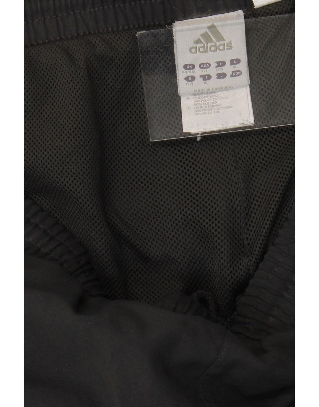Pantaloni da tuta da uomo ADIDAS UK 44/46 Large Grigio Poliestere
