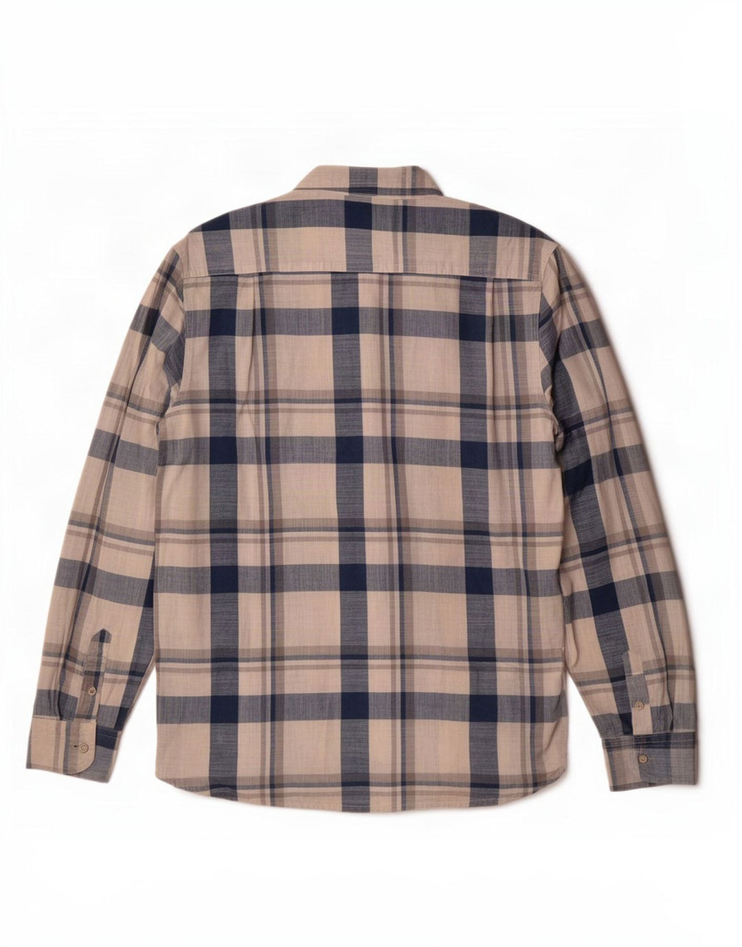 Camicia da uomo Wrangler grande in cotone a quadri beige