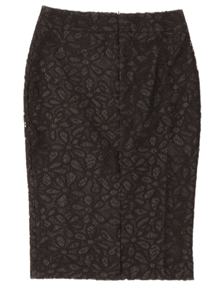 MARKS & SPENCER Womens Autograph Pencil Skirt UK 10 Small W28  Black