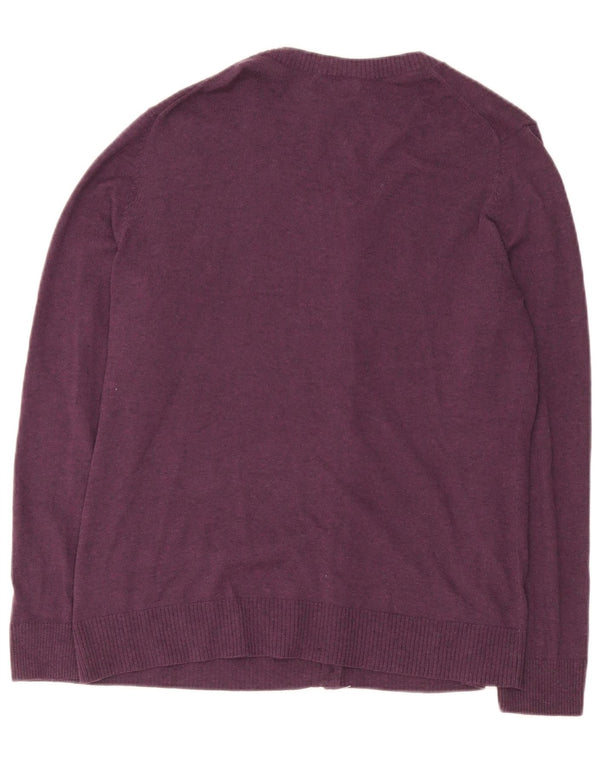 Maglione cardigan da donna Gap UK 18 XL cotone viola