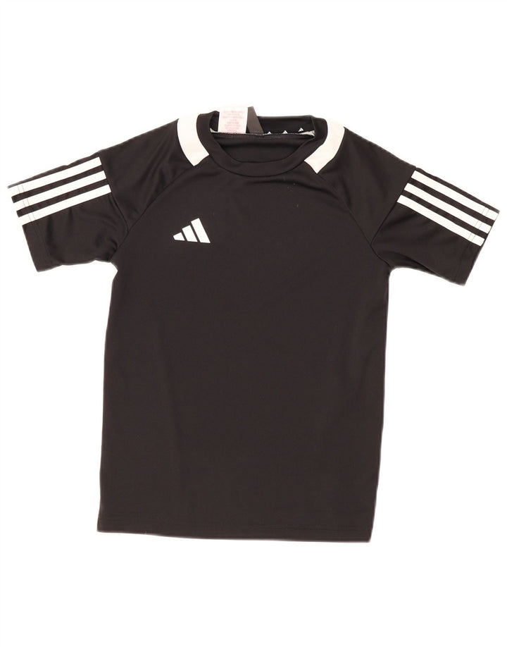 Maglietta Adidas Aeroready da bambino 9-10 anni in poliestere nero
