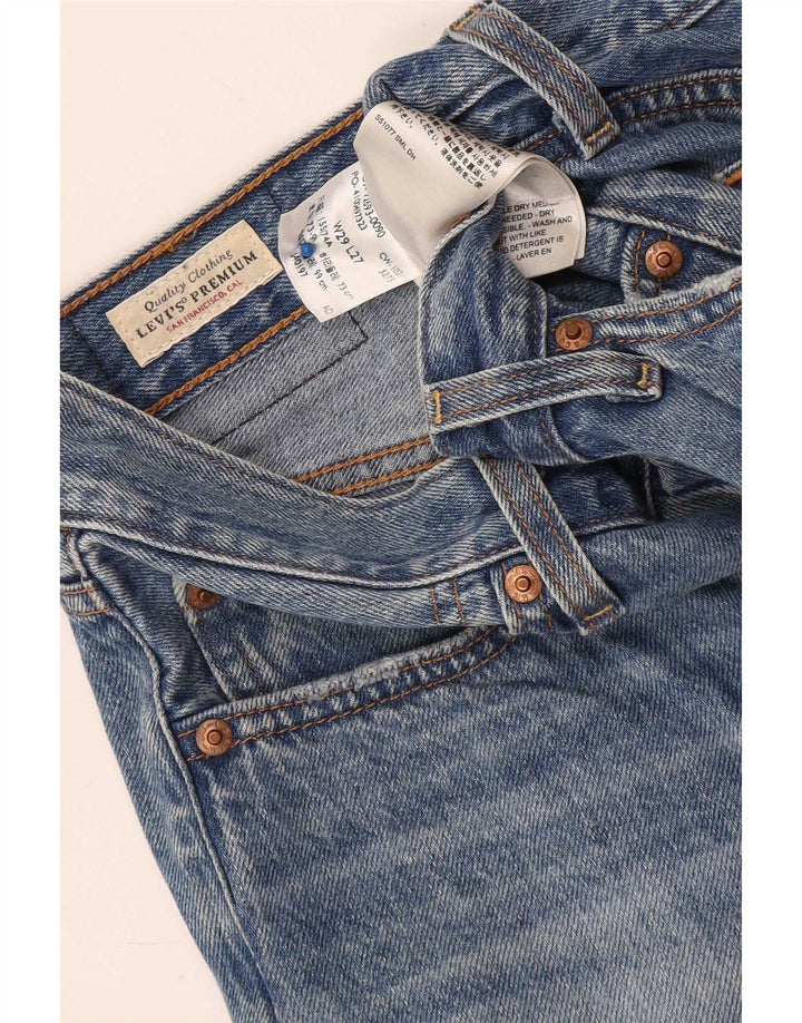 Jeans dritti effetto vissuto Levi's Ribcage da donna W29 L27 in cotone blu