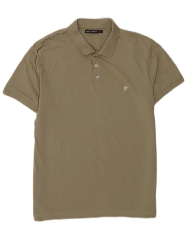 Polo da uomo French Connection grande in cotone kaki