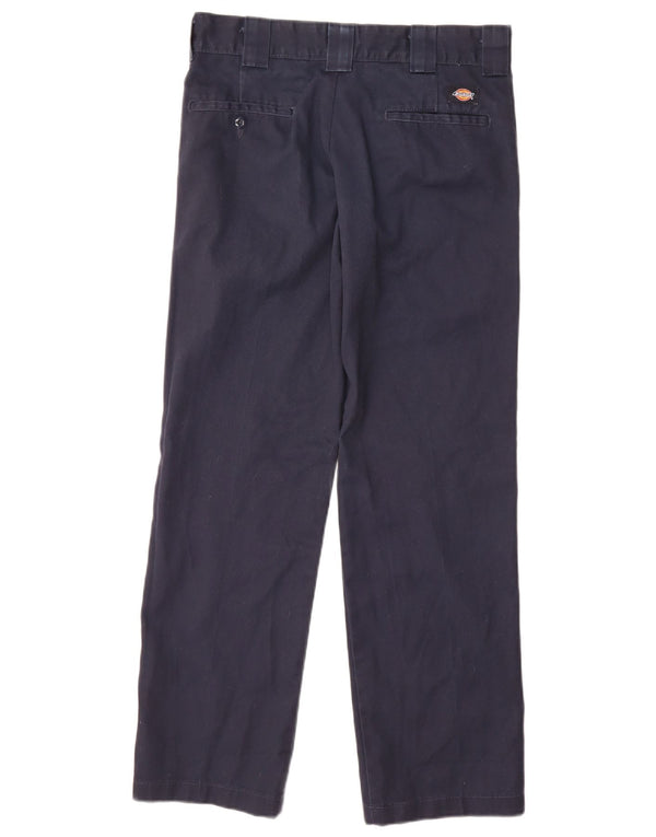 Dickies Pantaloni chino dritti slim da uomo W30 L32 in cotone blu navy