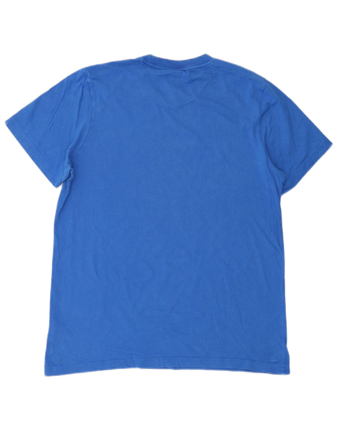 T-shirt grafica da uomo Adidas Top grande in cotone blu