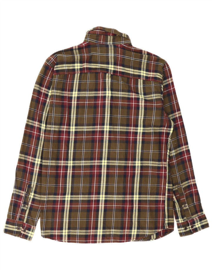 Camicia da uomo in flanella Jack & Jones in cotone a quadri verde medio