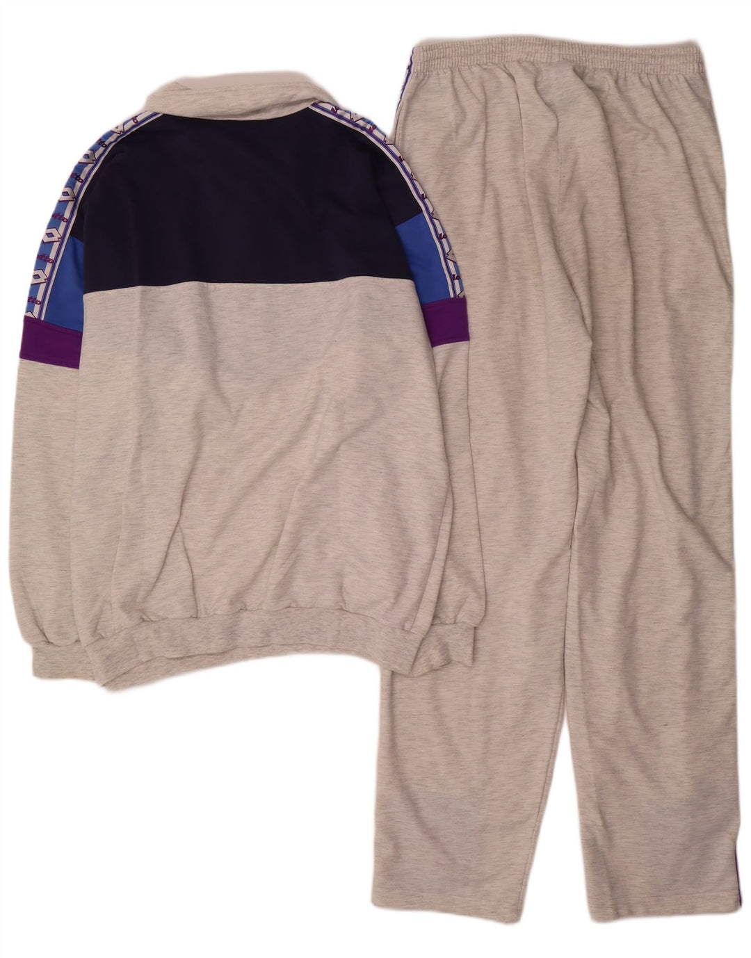 Tuta intera da uomo con grafica Lotto XL Poliestere color block grigio
