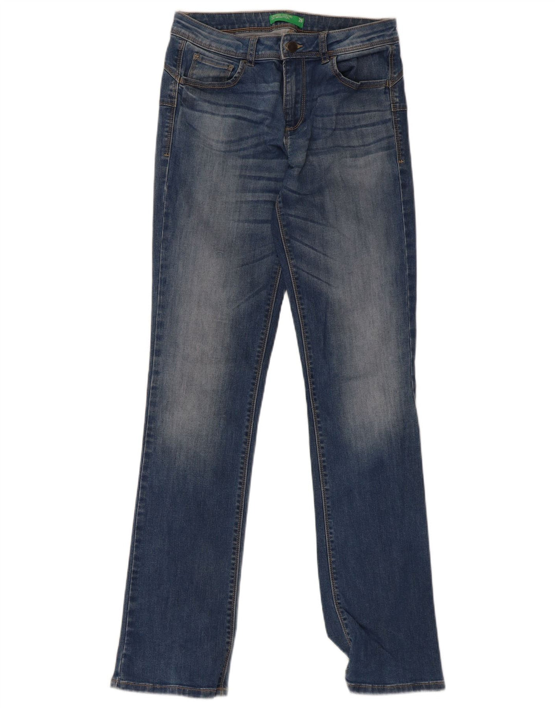 Jeans slim da donna Benetton W28 L32 Blu