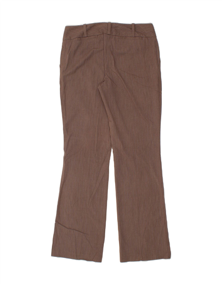 MOSSIMO Womens Bootcut Chino Trousers US 4 Small W30 L32 Brown Striped Vintage Mossimo and Second-Hand Mossimo from Messina Hembry 